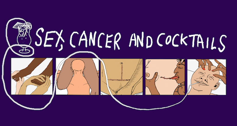 Brain Lobel: Sex, Cancer and Cocktails. Illustration by James Barker
