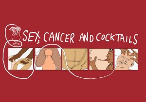 Brain Lobel: Sex, Cancer and Cocktails. Illustration by James Barker 